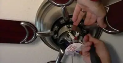 Ceiling fan installation with electrical wiring and mounting by professional electrician in Birmingham, AL