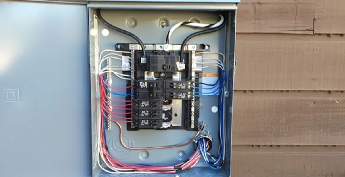 electrical panel upgrade service featuring newly installed electrical panel wired by licensed electricians in Birmingham, AL