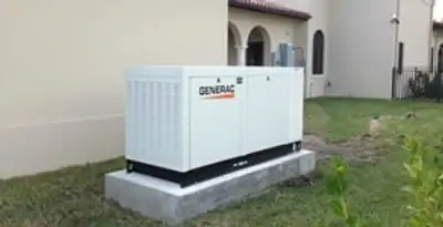 generator installation service showing standby generator professionally installed for residential power backup in Birmingham, AL
