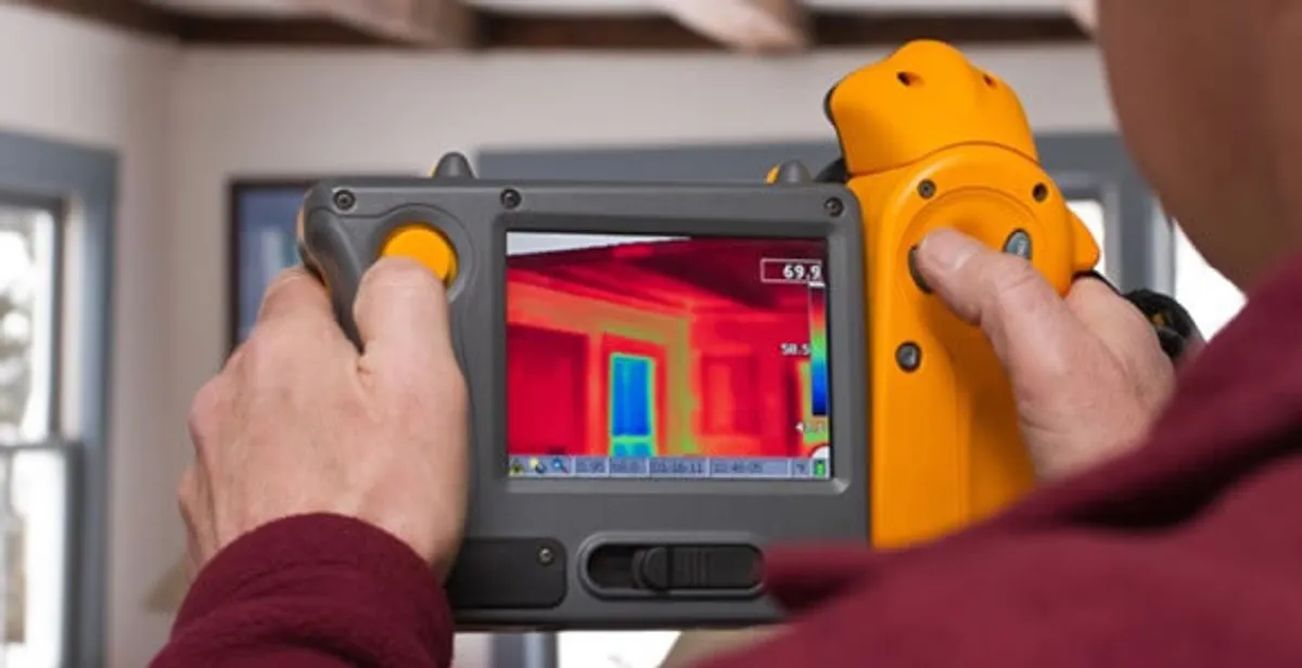 home energy audit service capturing thermal readings to analyze insulation and electrical efficiency in Birmingham, AL