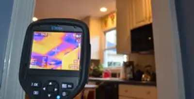 home energy audit service using thermal imaging to evaluate electrical efficiency inside a home in Birmingham, AL