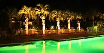 landscape lighting installation services illuminating outdoor recreational areas in Birmingham, AL