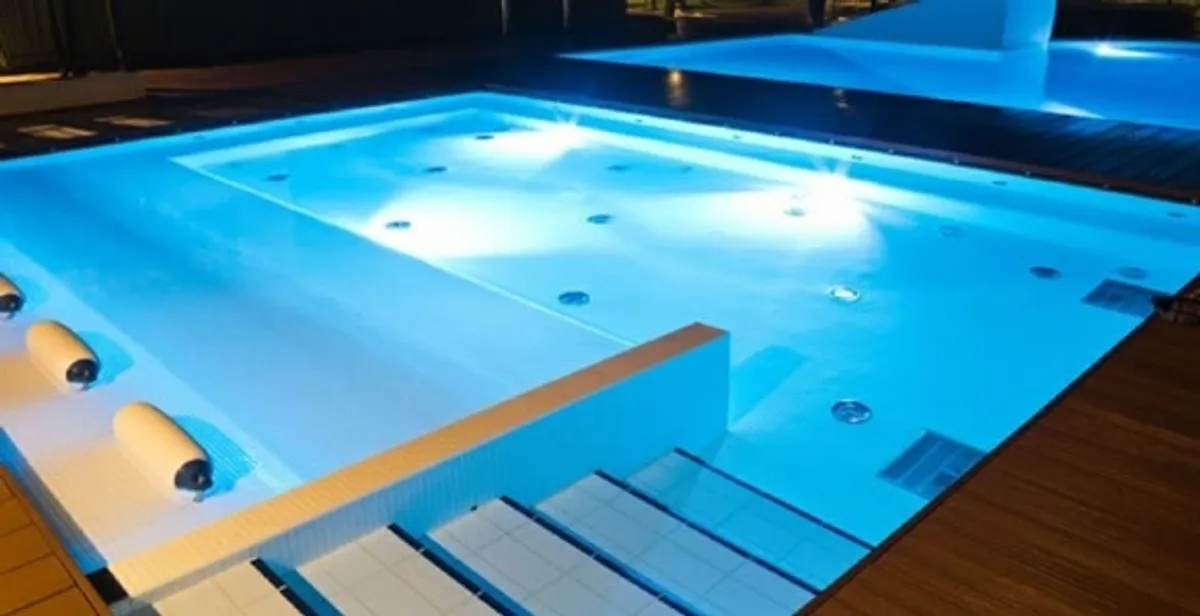 pool light installation and repair services providing modern illuminated pool lighting in Birmingham, AL