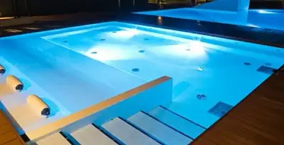 pool light installation and repair services providing modern illuminated pool lighting in Birmingham, AL