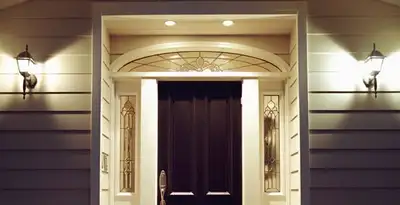security light installation services with professionally installed entryway lighting in Birmingham, AL