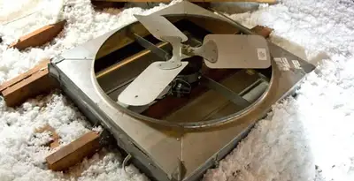 whole house fan installation services with attic-mounted ventilation unit in Birmingham, AL