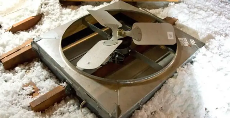 whole house fan installation services with attic-mounted ventilation unit in Birmingham, AL