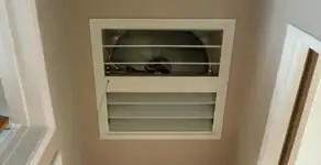 whole house fan installation services with ceiling-mounted ventilation system in Birmingham, AL